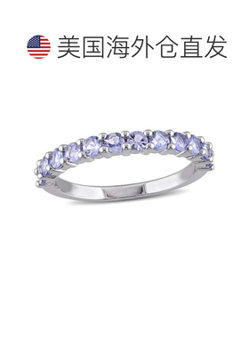 自营925 纯银 Mimi & Max 4/5 克拉 TGW 坦桑石叠戴戒指 - 紫色