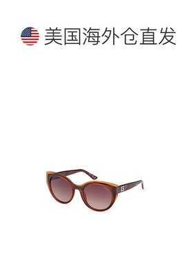自营Guess Resin Women's Sunglasses - brown 美国奥莱直发