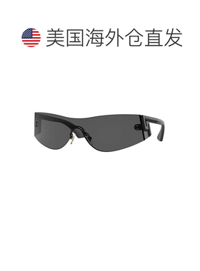 自营Versace Sunglasses Shield Rimless, Grey Frame And Dark G