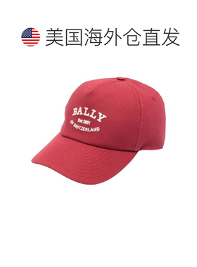 自营BALLY 6300190 红色棒球帽 潮流穿搭时尚休闲高级感正品 美国