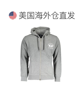 自营La Martina Cotton Men Men's Sweatshirt - gray 美国奥莱直