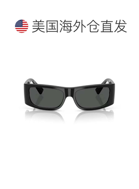 自营versace0Ve4482 Lens Logo Bold Rectangular Frame Sunglass