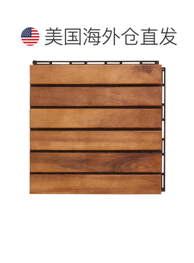自营safavieh Osaka Wooden Floor Tile- 6 Slats-Acacia 自然色