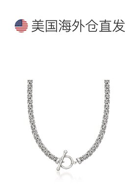 自营 Ross-Simons 纯银拜占庭式切换项链。 16 英寸 - 18 英寸 美