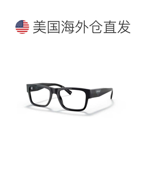 自营prada0pr 15yv Rectangular Glossy Black Acetate Sunglasse