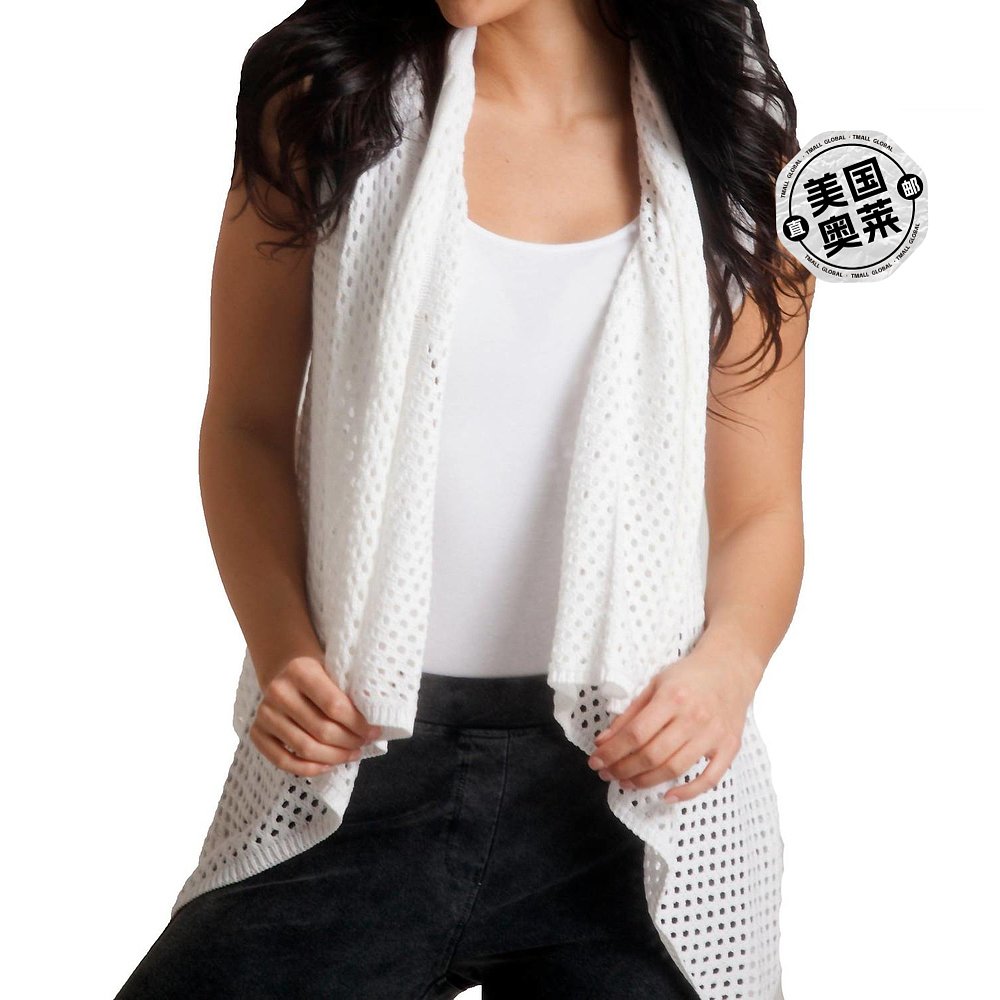 angelOpen Weaved Vest In White - white 【美国奥莱】直发 - 图0