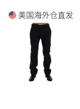 自营GF Ferre Cotton Stretch Chinos Men's Pants - blue 美国奥