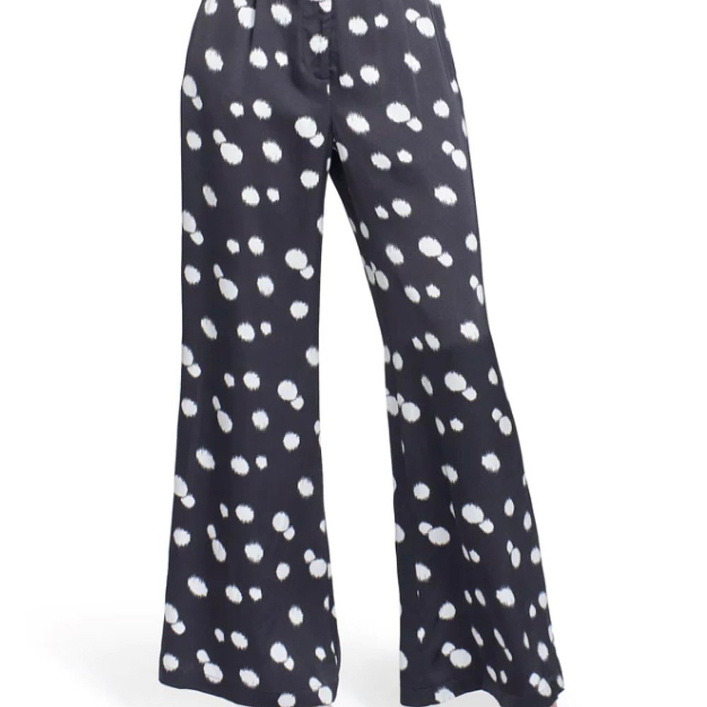 自营 corey lynn calterCamille 黑色/象牙色长裤 - 黑色/象牙色 - 图2