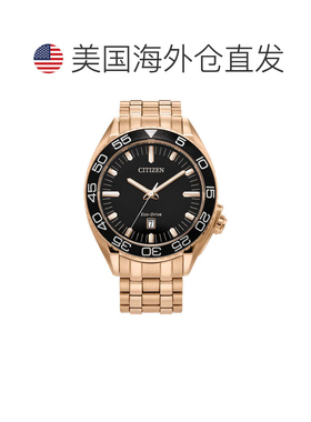 自营Citizen Men's Carson 42mm Solar Powered Quartz Eco-Drive