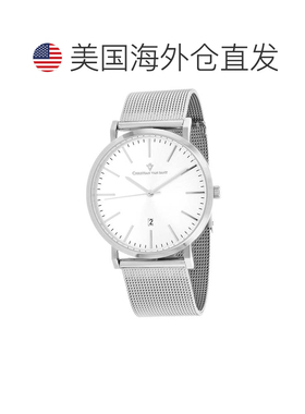 自营Christian Van Sant Men's Paradigm Silver Round 41mm - si
