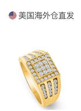 自营 pompeii31 克拉男士 14k 黄金实验室培育钻石戒指 - 14k 黄