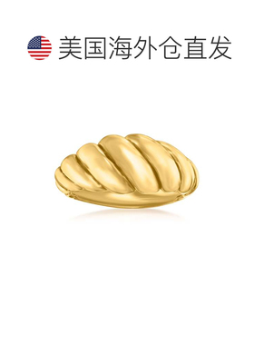 自营 Ross-Simons 意大利 14kt 黄金虾戒指 - 黄色 美国奥莱直发