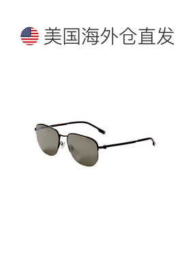 自营Hugo Boss Men's Matte Dark Ruthenium 57mm Sunglasses - m