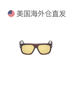 自营tom fordFt1201 Rectangular Tortoiseshell Acetate Sunglas