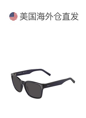 自营Salvatore Ferragamo Grey Square Unisex Sunglasses SF959S