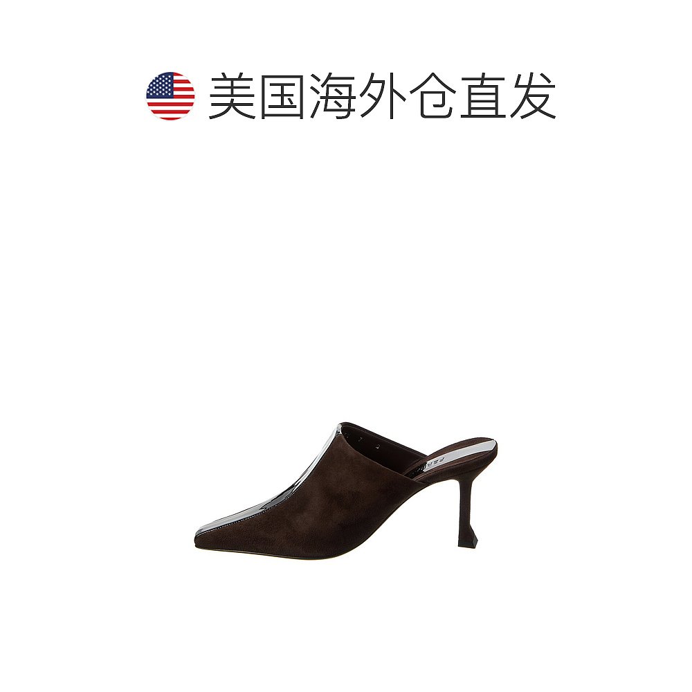 salvatore ferragamoFerragamo Graph Sophye 麂皮穆勒鞋 - 棕色 - 图1