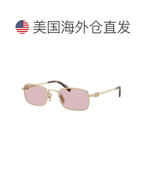 自营miu miuMUA53S 5AK04O金色/透明渐变深灰色-浅金色 美国奥莱