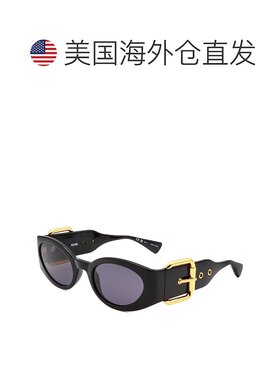 自营 Moschino女式53mm黑金太阳镜-黑金 美国奥莱直发