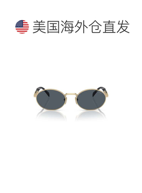自营prada0pr 65zs Oval-Shaped Sunglasses - grey 美国奥莱直发