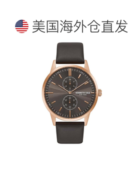 自营Kenneth Cole Men's Classic 44mm Quartz Watch - grey 美国