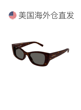 自营Saint Laurent Sunglasses Cat Eye Full Rim, Black Frame A