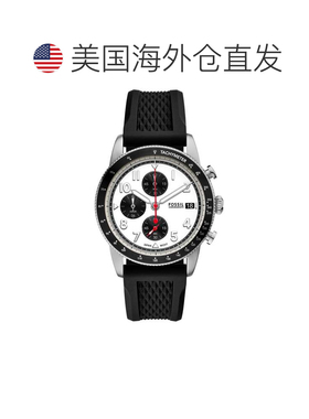 自营Fossil Men's Sport Tourer White Round 42mm - white 美国