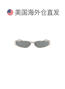 自营saint laurent猫眼镜框金属太阳眼镜-银色 美国奥莱直发配饰
