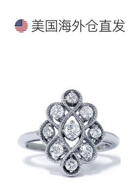 自营 pompeii35/8 克拉复古风格钻石戒指 14K 白金 - 14k 白金 美