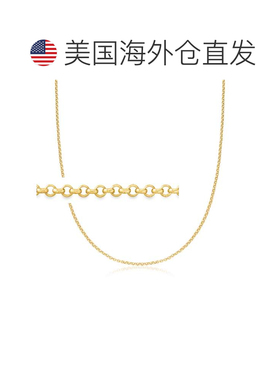 自营 Ross-Simons 2.5 毫米 14 节黄金 Rolo 链项链 - 18 英寸 美