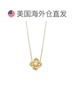 自营adornia14k Gold Plated Flower Encased Freshwater Pearl N
