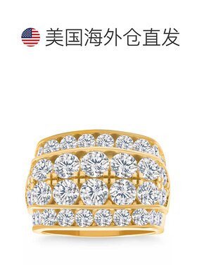 自营 pompeii37 克拉男士钻石戒指，14k 黄金实验室培育 - 14k 玫