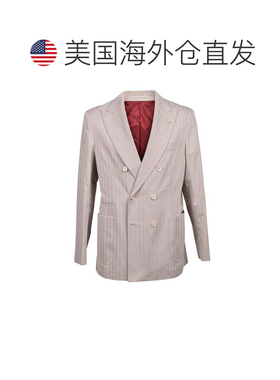 自营Brunello Cucinelli Cotton Two-Piece Men's Suit - brown