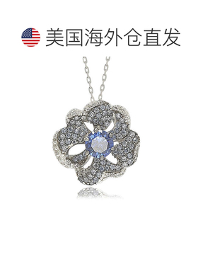 自营Suzy Levian Sterling Silver Pink Sapphire and Diamond Ac