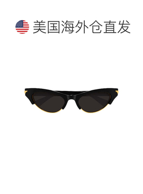 自营bottega veneta黑色Linea丝带醋酸纤维猫眼太阳镜-黑色 美国