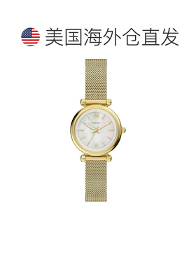 自营Fossil Women's Carlie Mini White Dial Watch - white 美国
