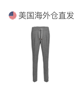 自营Brunello Cucinelli Wool Casual Men's Pants - gray 美国奥