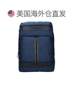 自营Piquadro Fabric Men's Backpack - blue 美国奥莱直发