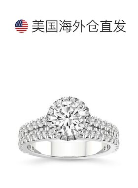 自营 pompeii32 1/3 克拉 Waverly 实验室培育钻石订婚戒指 白金