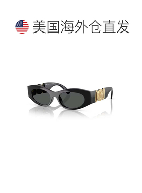 自营versace0ve4480u Elongated Oval Sunglasses with Gold Meda