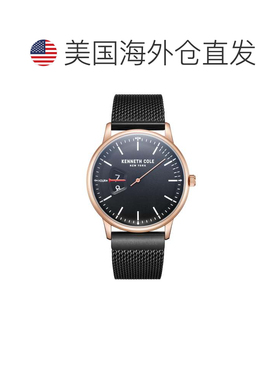 自营Kenneth Cole Men's Classic mm Quartz Watch - black 美国
