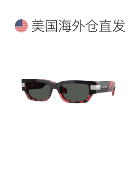 自营Versace Men's 53mm Black Sunglasses - top black red hava
