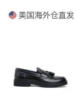 自营Ben Sherman Men's Black Leather Tassel Loafer Shoes - Du