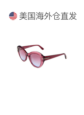 自营Tom Ford女式Guinevere 52毫米太阳镜-红色 美国奥莱直发