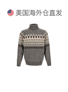 自营Brunello Cucinelli Leather Men's Sweatshirt - gray 美国