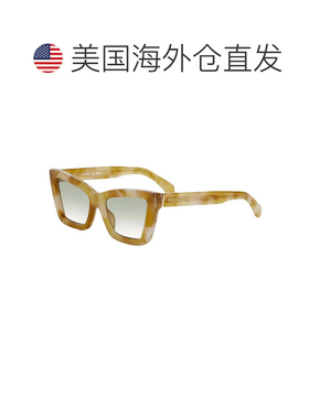 自营Palm Angels Sunglasses Cat Eye Full Rim, Black Frame And