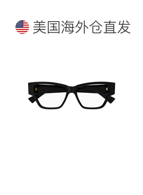 自营bottega venetaBv1288o Bold几何眼镜-黑色 美国奥莱直发