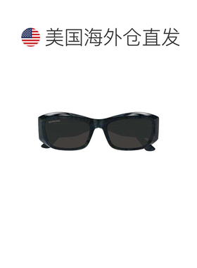 自营balenciagaBb0397sa矩形太阳镜-黑色 美国奥莱直发