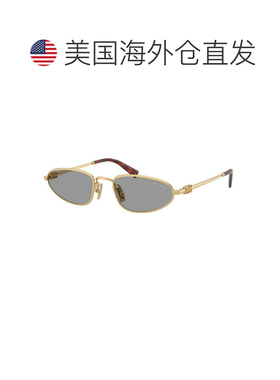 自营miu miuMUA52S 5AK40O金色/灰色-金色 美国奥莱直发