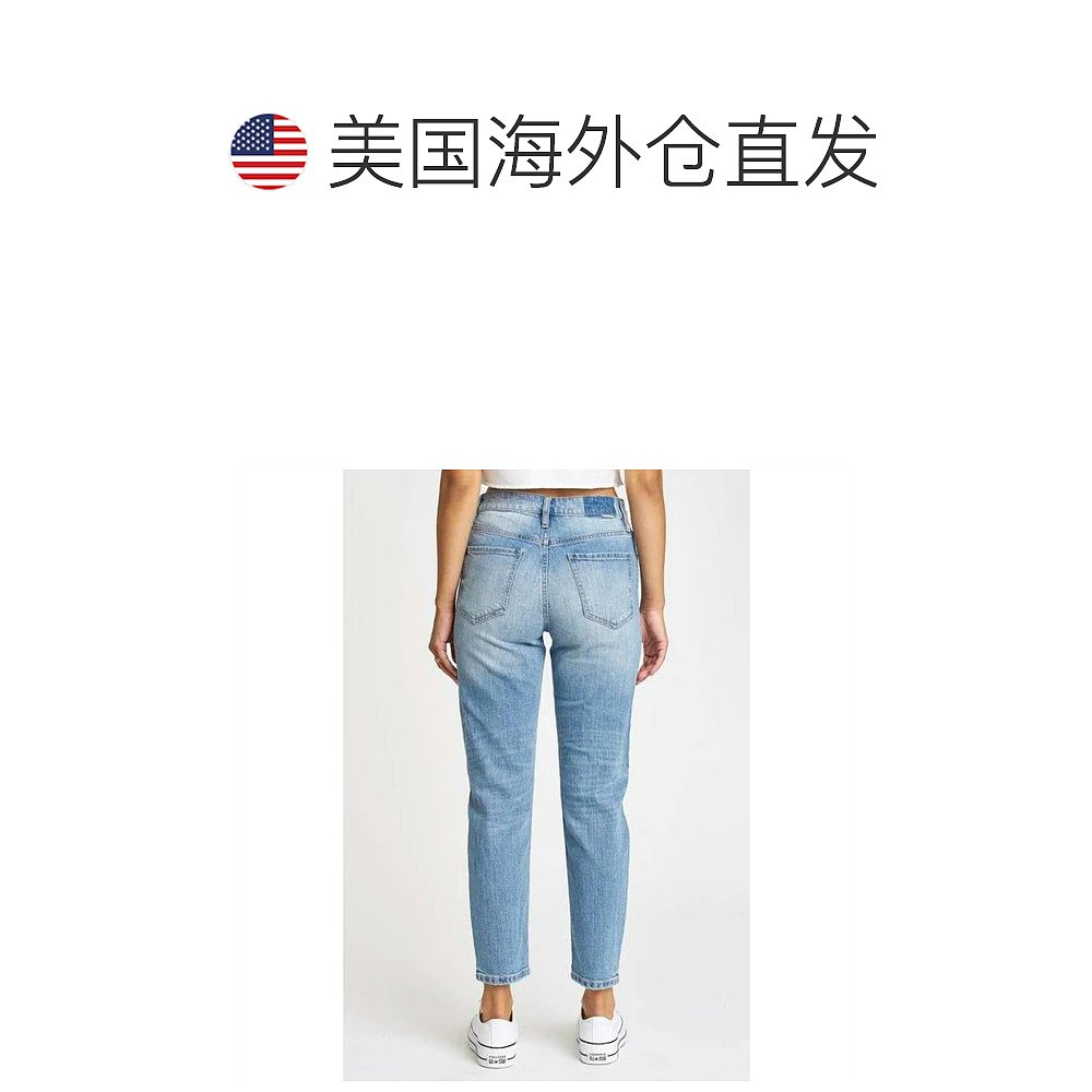 自营daze妈妈款牛仔裤,颜色为 Fools Gold - fools gold 【美国 - 图1