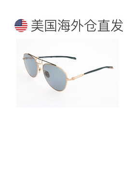 自营Calvin Klein Unisex 58 mm Gold Sunglasses - gold green